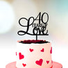 Anniversary Cake Topper - Years of Love black option