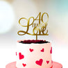 Anniversary Cake Topper - Years of Love gold option