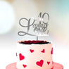 Anniversary Cake Topper - Years of Love silver option