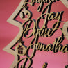 Christmas Name Tree close-up sample