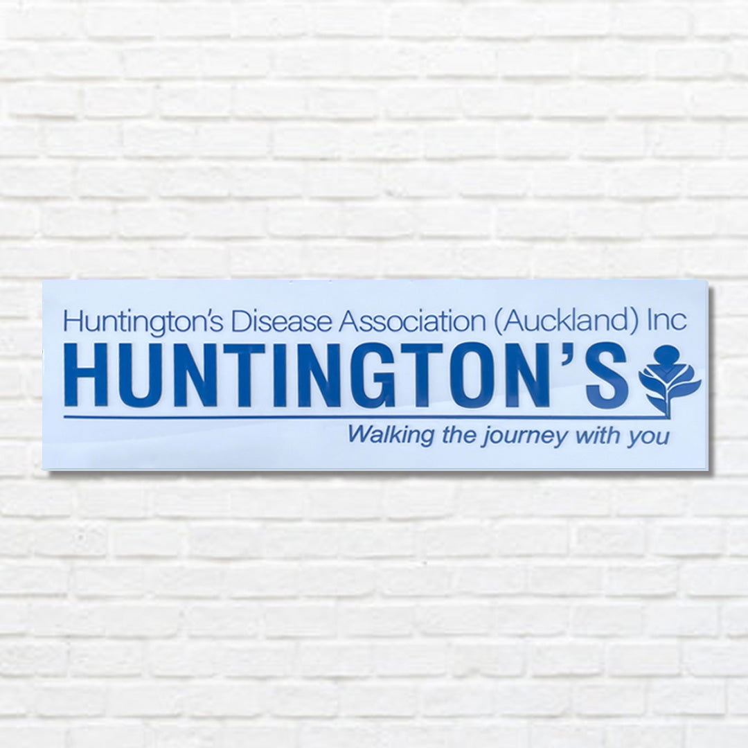 Customised Office Signage sample for Huntington's