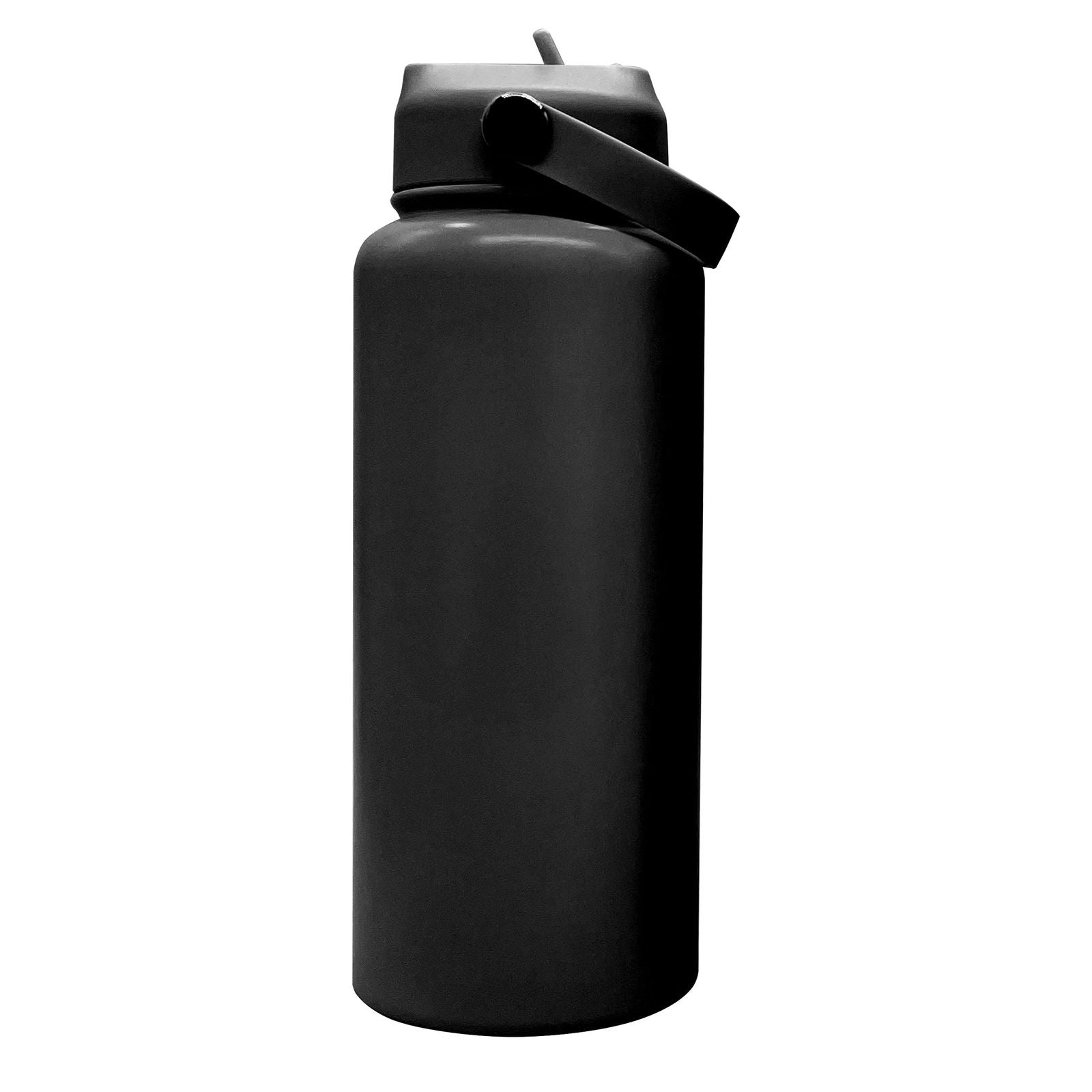 Engraved Father's Day Water Bottle template black 