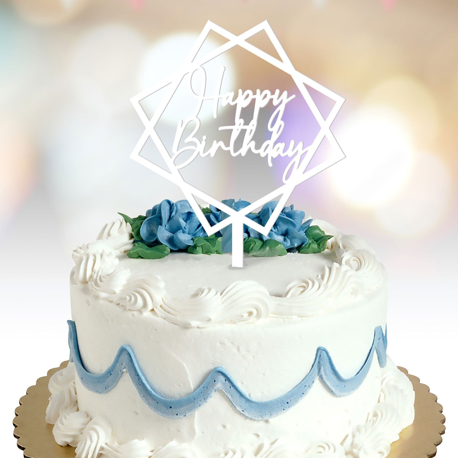 Happy Birthday Cake Topper - Personify 