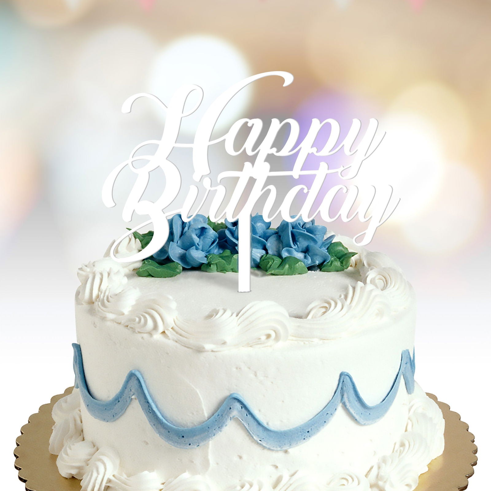 Happy Birthday Cake Topper - Personify 