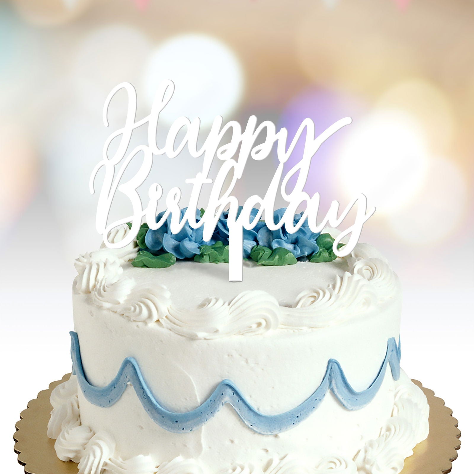 Happy Birthday Cake Topper - Personify 