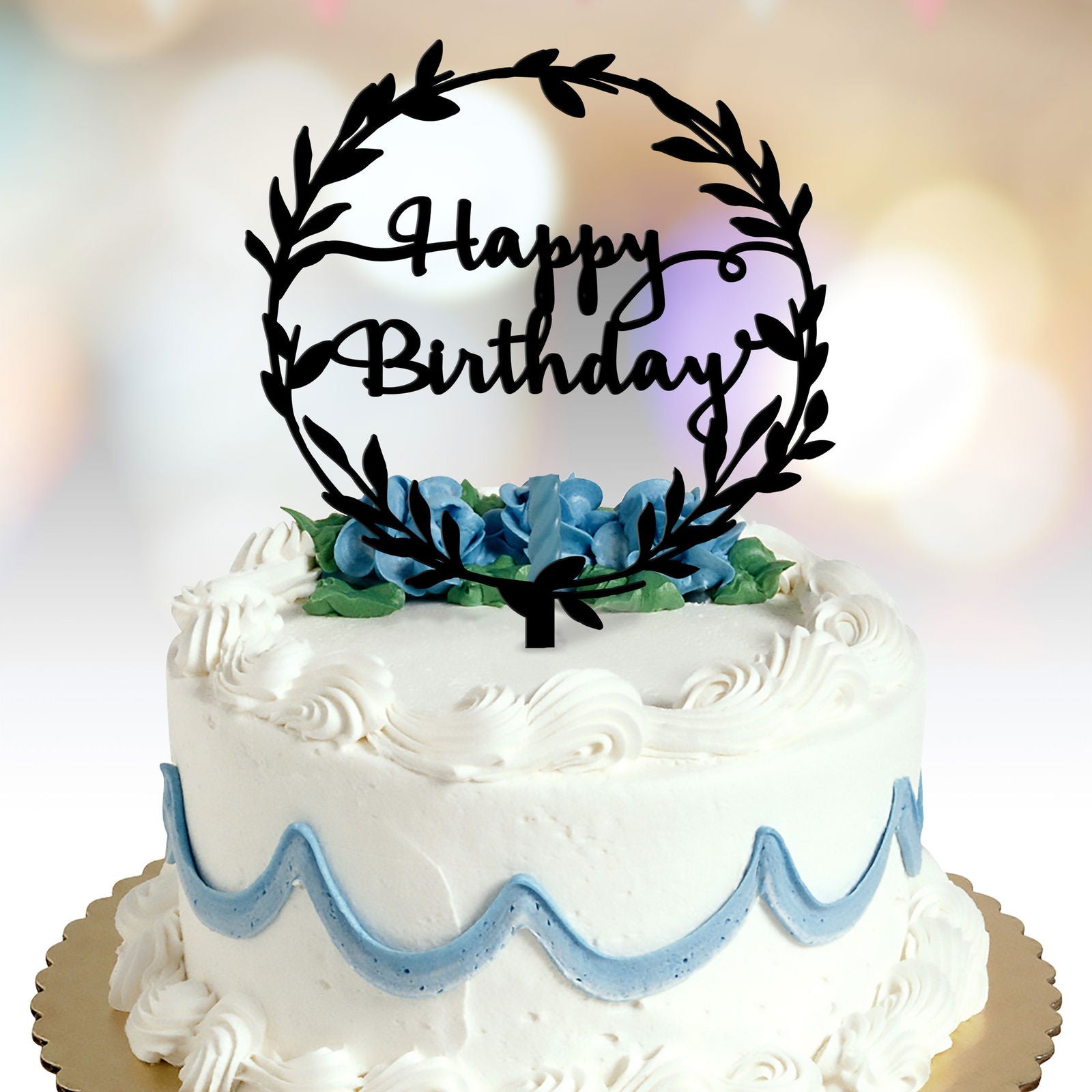 Happy Birthday Cake Topper - Personify 