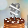 Numbers Cake Topper font 3 silver