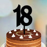 Numbers Cake Topper font 5 black