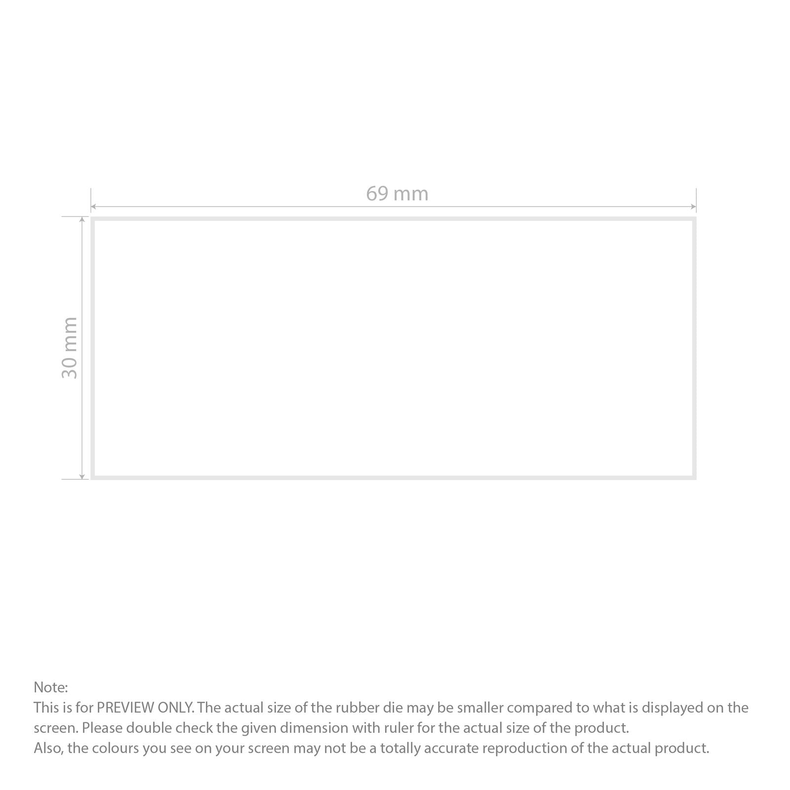 Self-Inking Rubber Stamp - Colop L50 - impression template