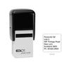 Self-Inking Rubber Stamp - Colop Q30 with sample impression