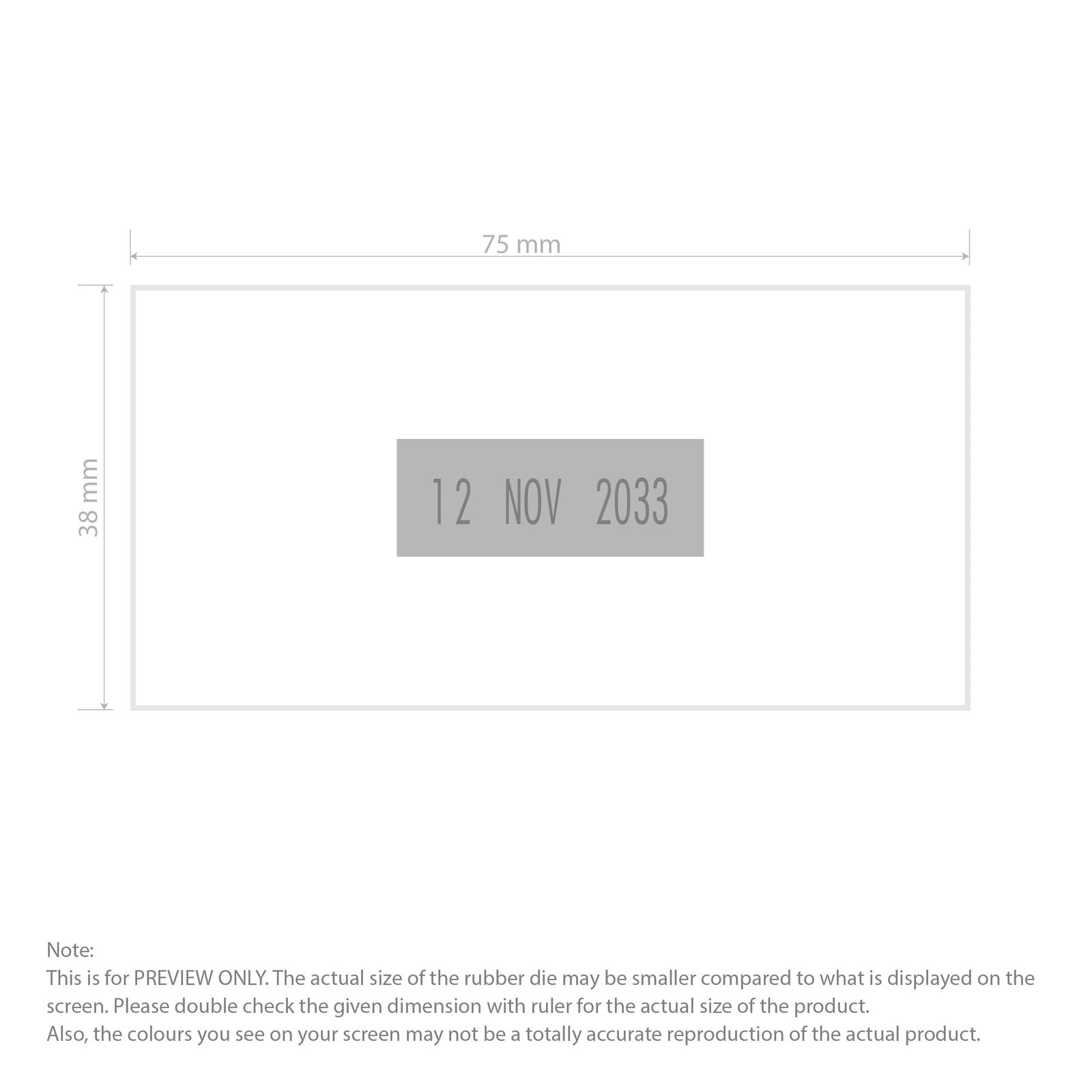 Self-Inking Rubber Stamp - Trodat 4726 Dater  impression template