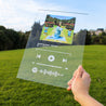 Sample customised Spotify Plaque in outdoor green field