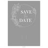 Wedding invitation card acrylic design template option 6