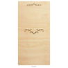 Wedding invitation card wood design template option 1