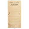 Wedding invitation card wood design template option 2