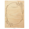 Wedding invitation card wood design template option 5