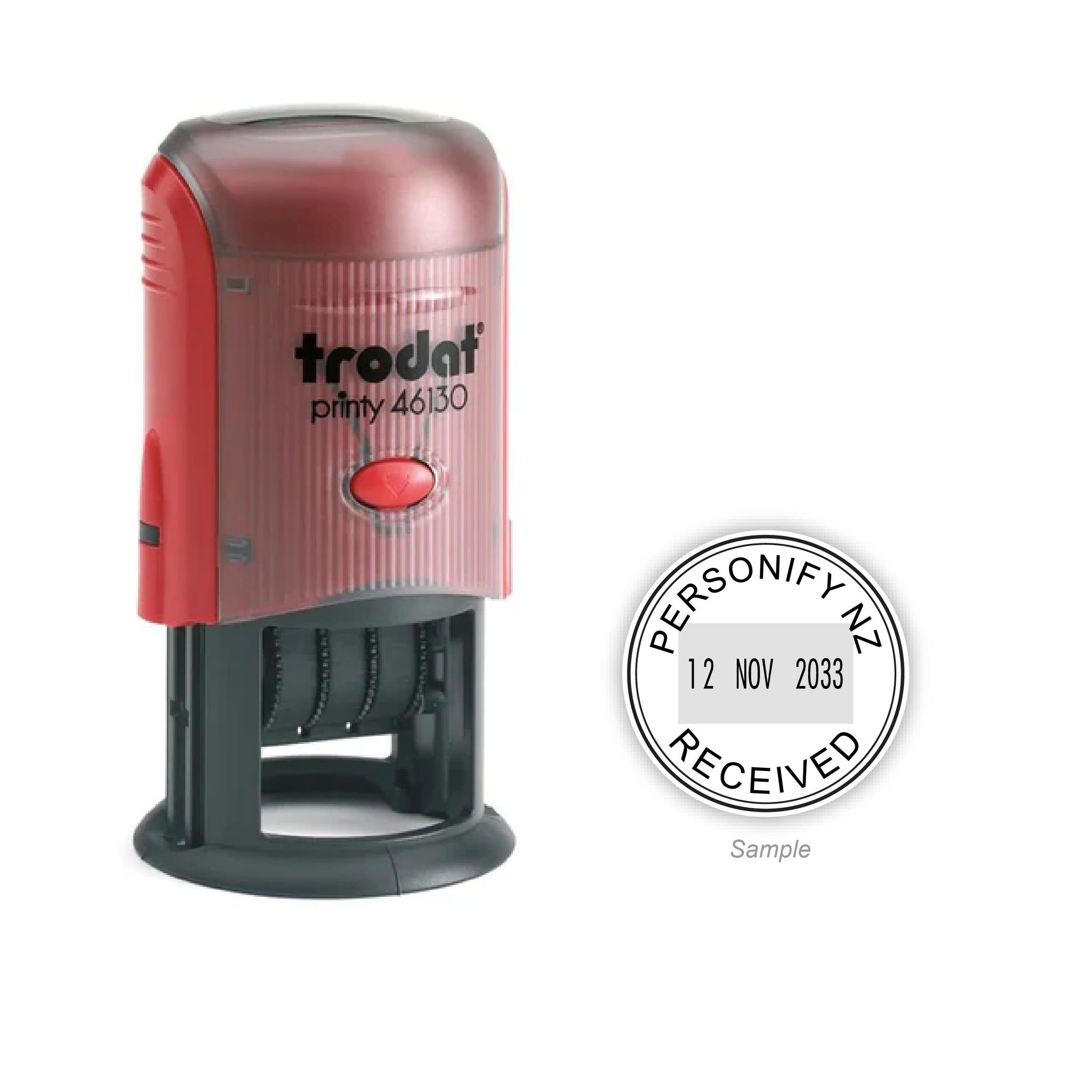 Self-Inking Rubber Stamp - Trodat 46130 - 30mm Diameter